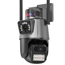 دوربین بی سیم سیم کارت خور دو لنزه چرخشی v380 pro